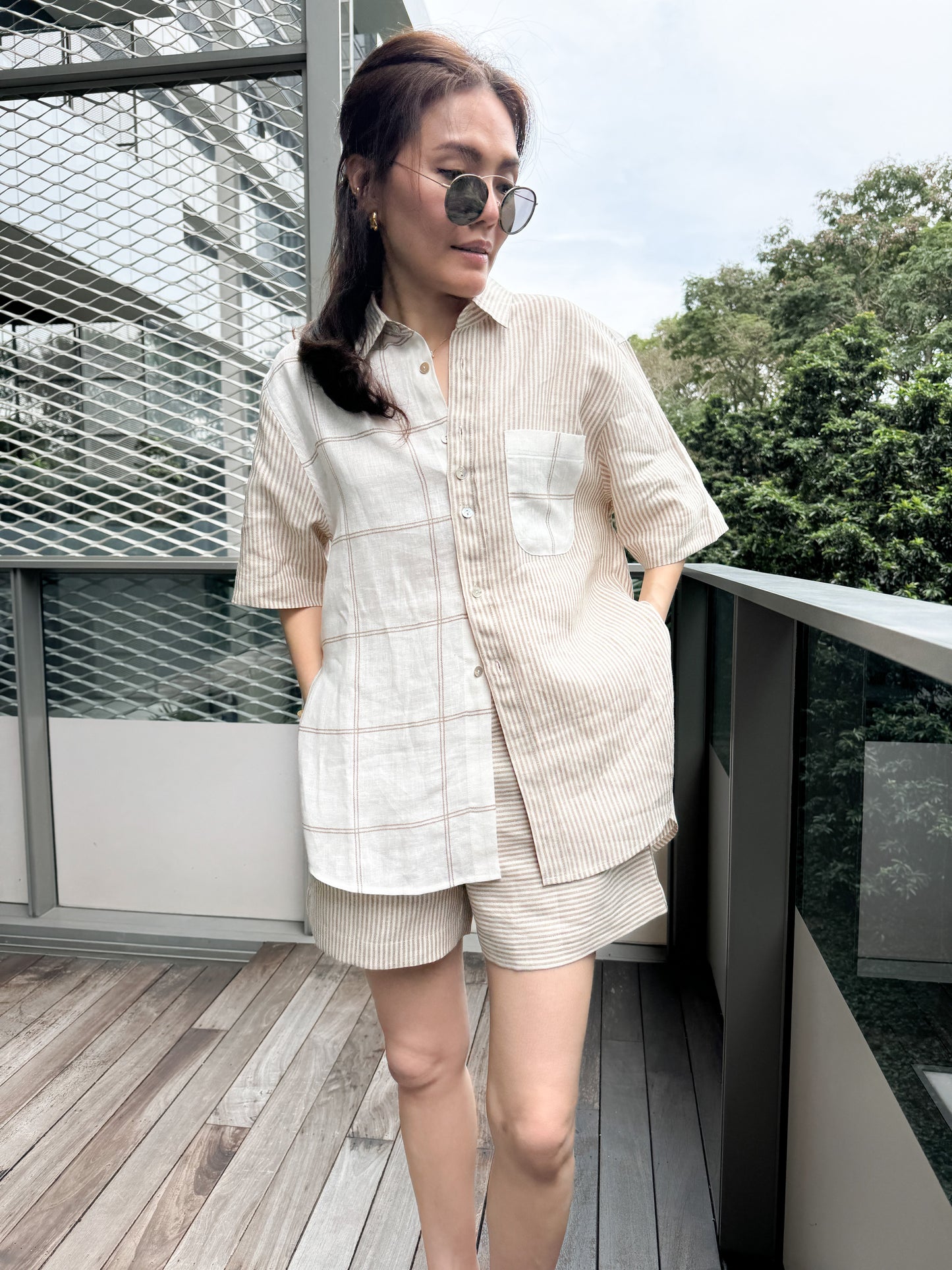 linen LiNi shorts