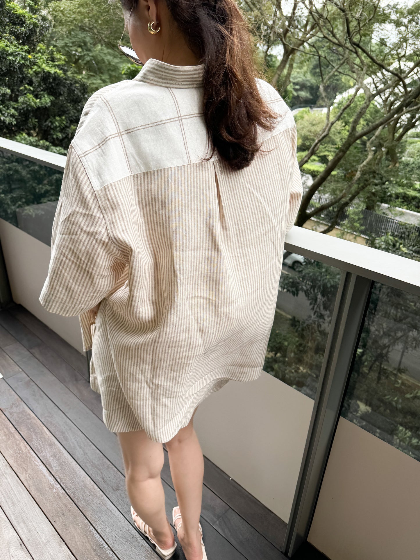 linen lexi top