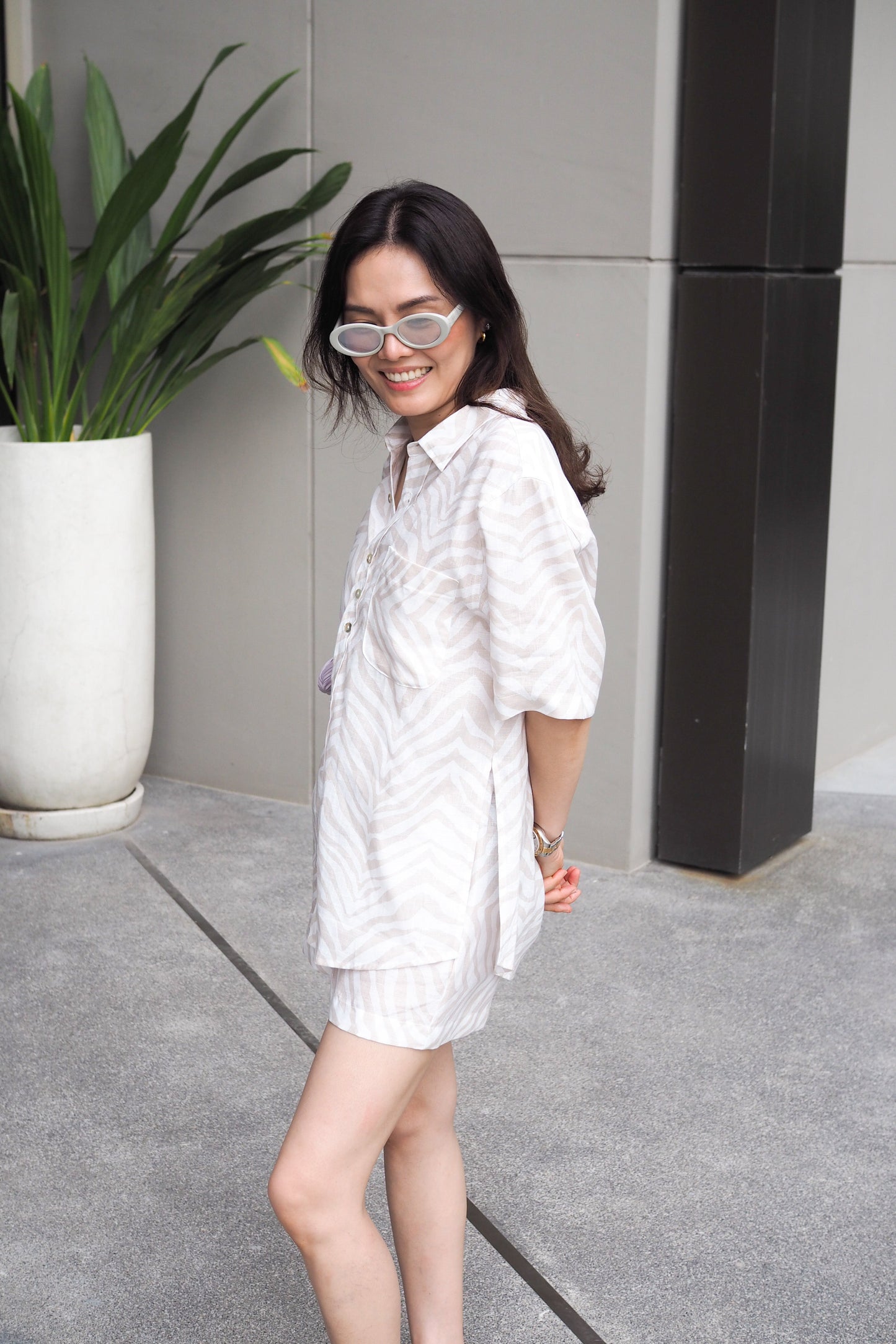 linen lexi top