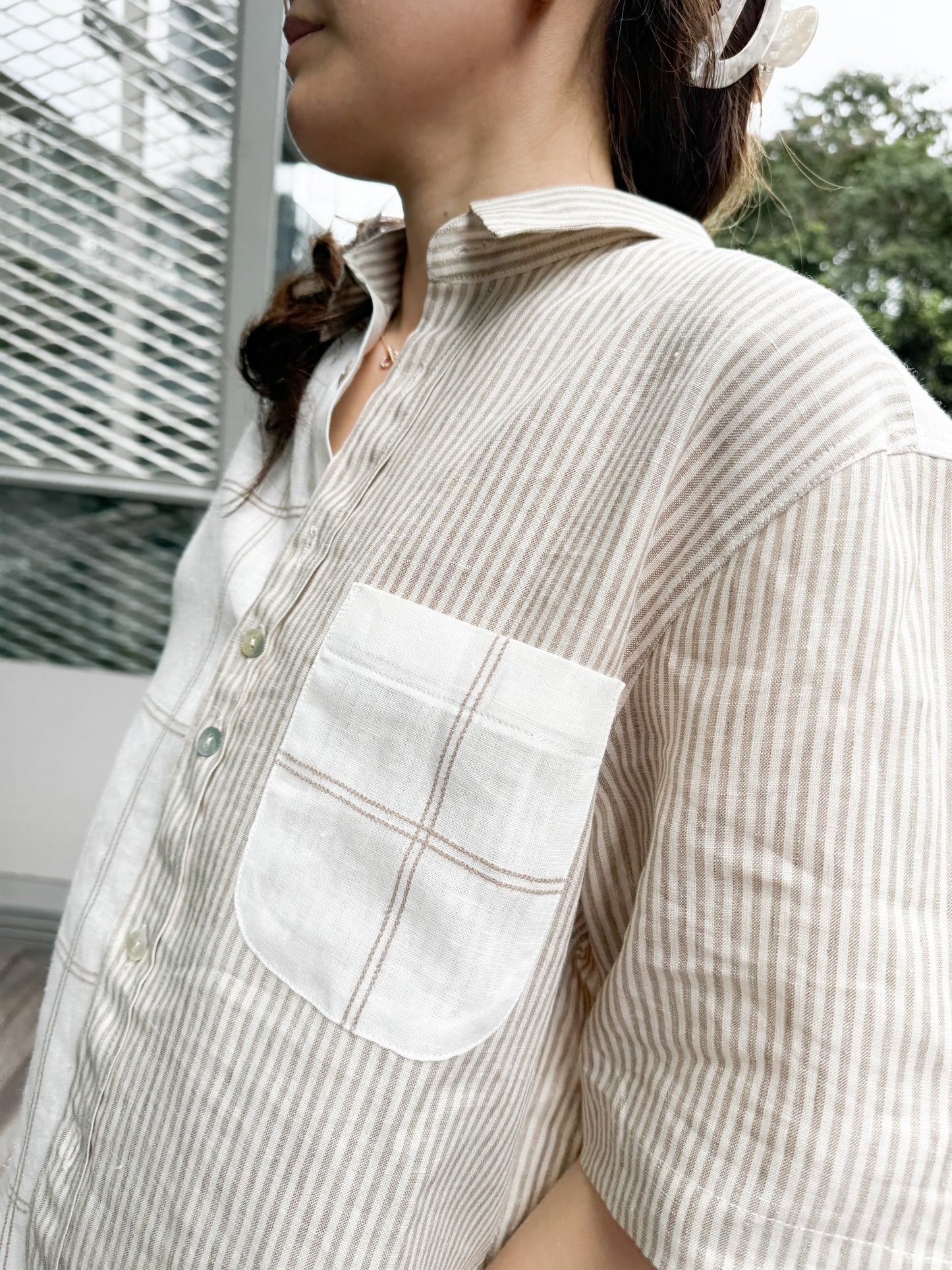 linen lexi top