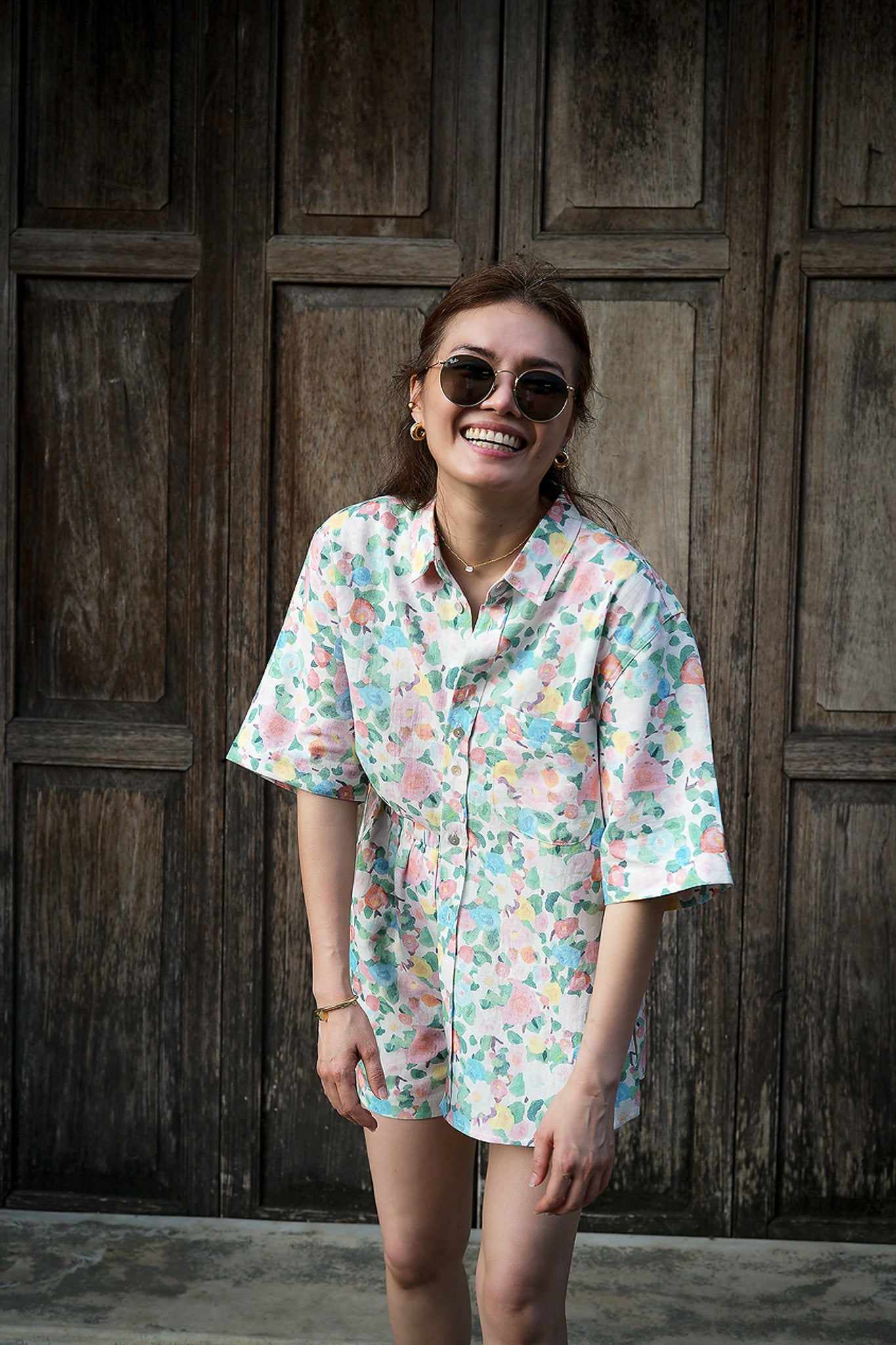 linen lexi top