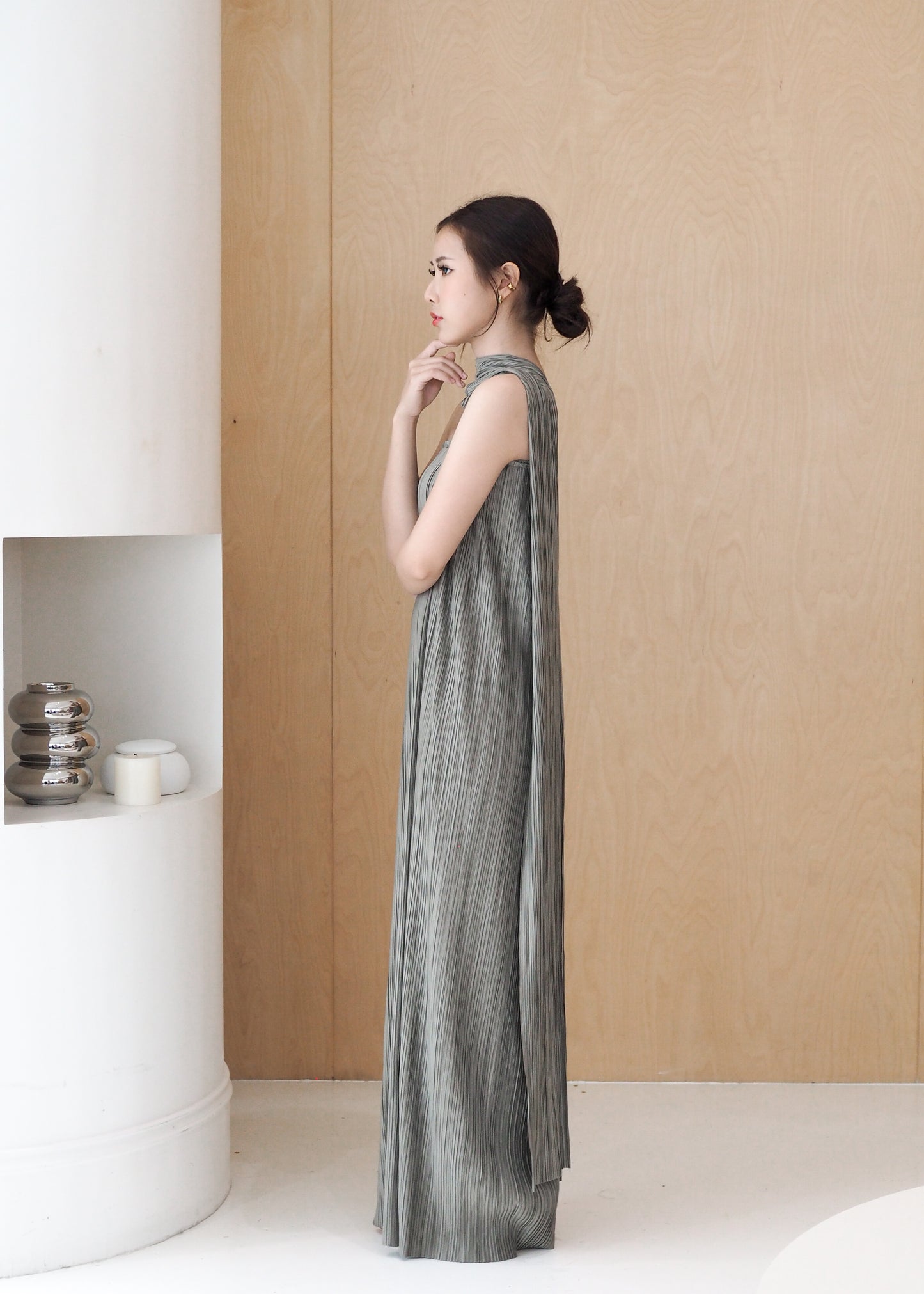 Straight Tube Maxi Dress